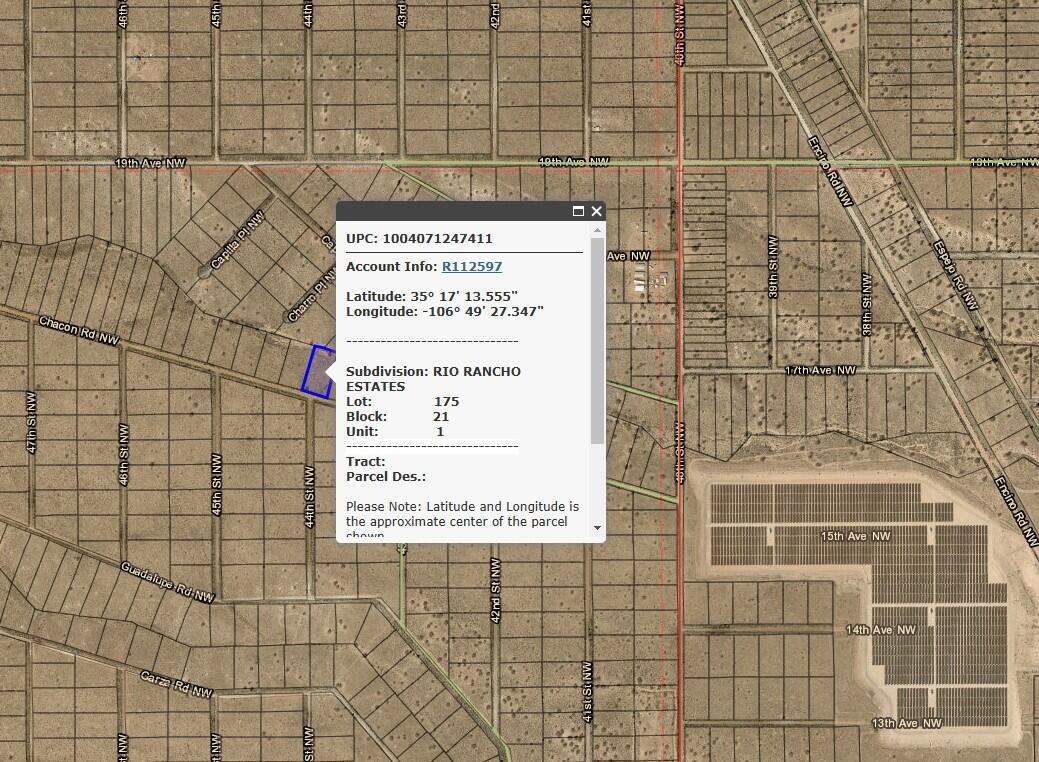 0 Chacon Road NW, Rio Rancho, NM 87144