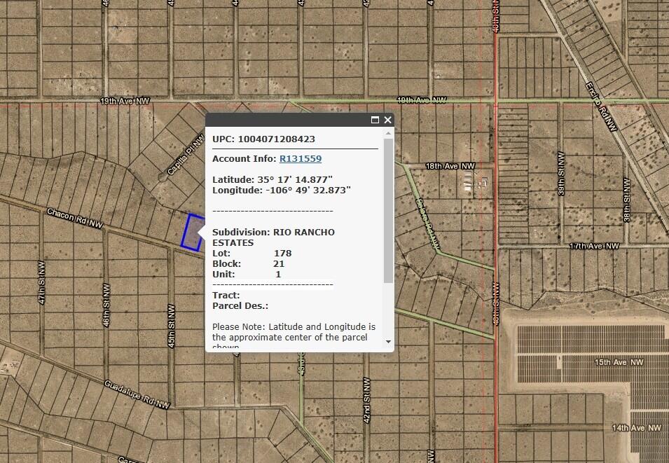 00 Chacon Road NW, Rio Rancho, NM 87144