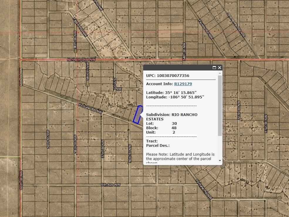 00 Fortuna Road NW, Rio Rancho, NM 87124