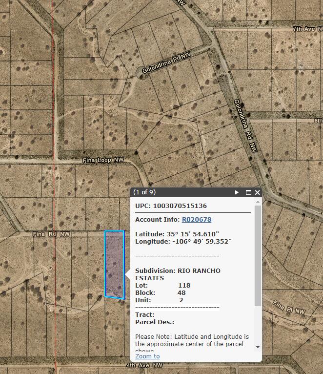 00 Fina Road NW, Rio Rancho, NM 87124