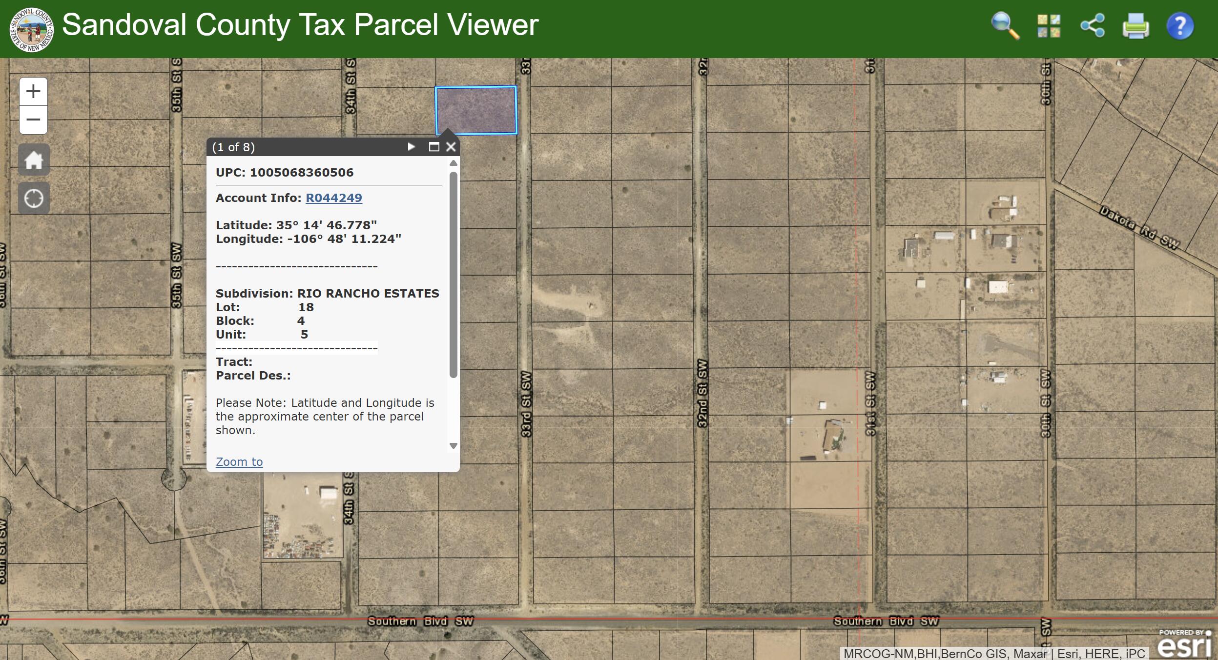 Lot 18 33rd Street SW, Rio Rancho, NM 87124