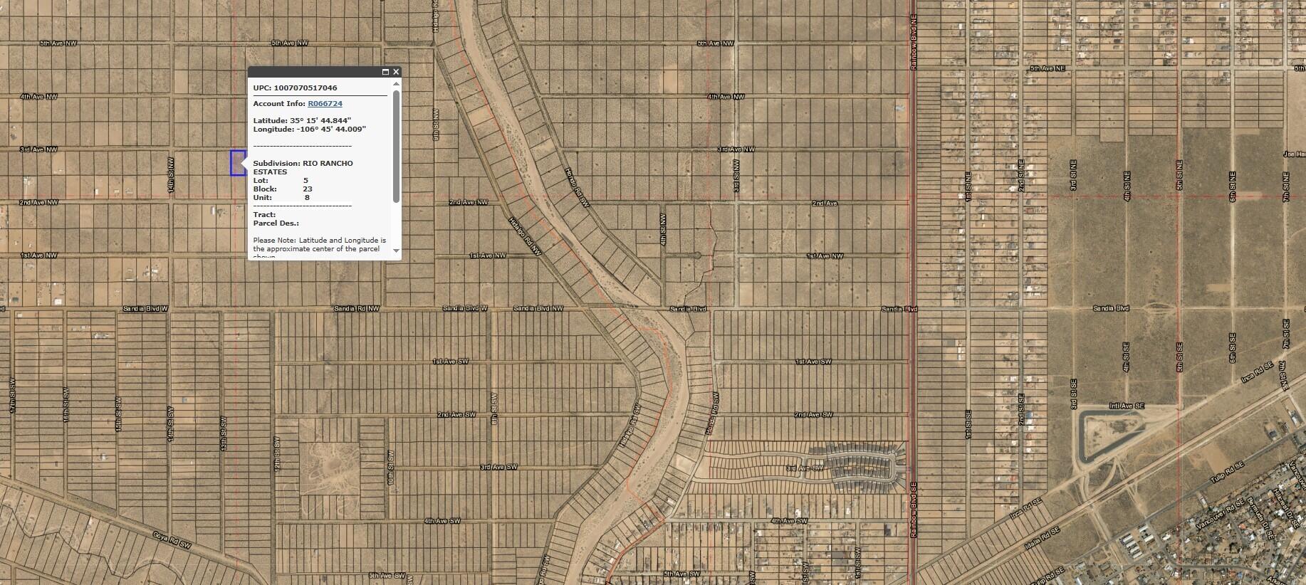  3rd (U8 B23 L5) Avenue SW 8, Rio Rancho, NM 87124