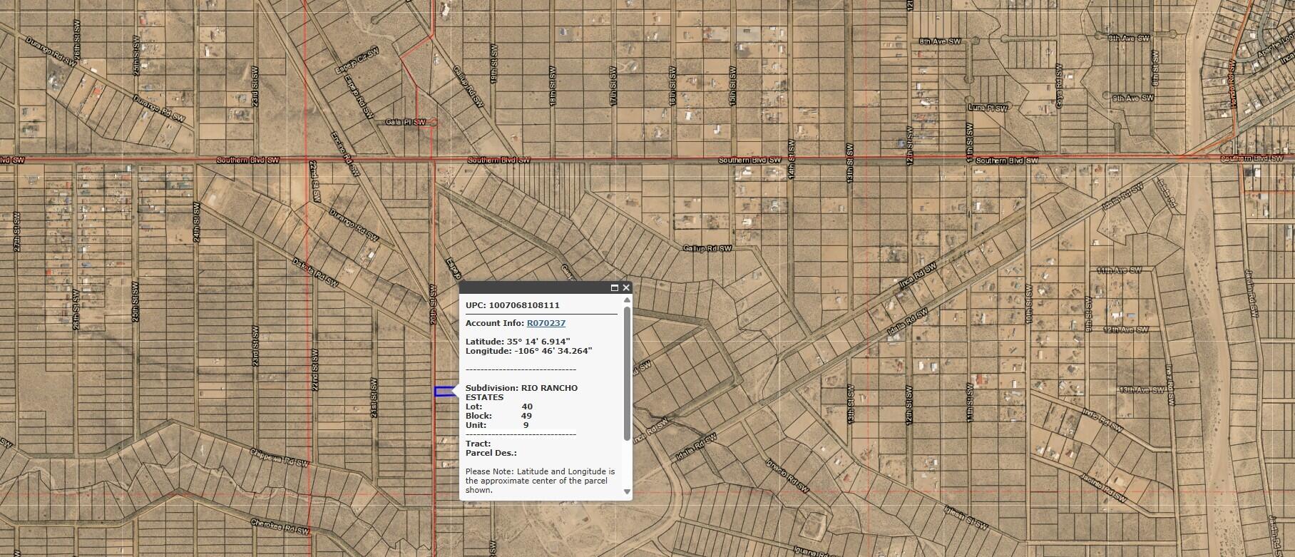  20th (U9 B49 L40) Street SW 9, Rio Rancho, NM 87124
