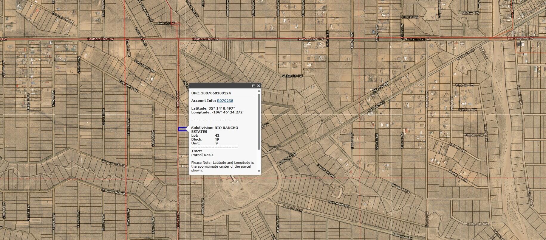  20th (U9 B49 L42) Street SW 9, Rio Rancho, NM 87124