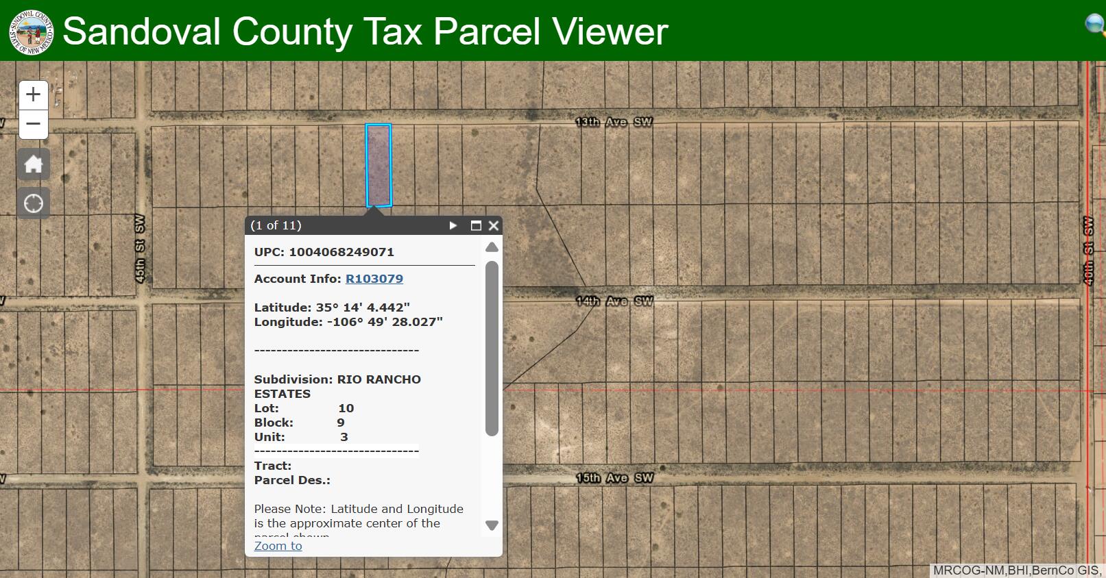  13TH Avenue SW, Rio Rancho, NM 87124