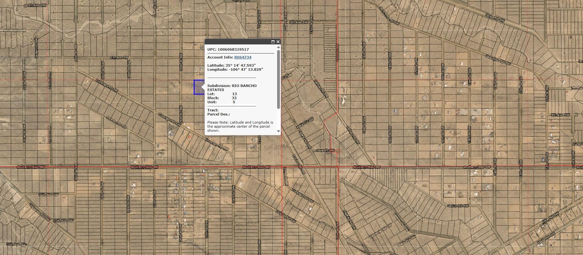  25th (U5 B33 L13) Street SW 5, Rio Rancho, NM 87124