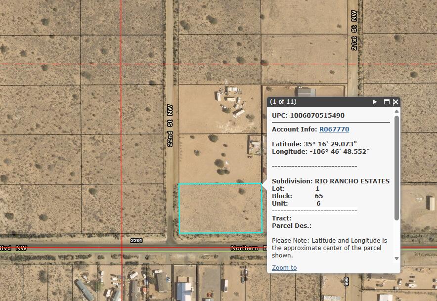  Land Lot 1 Block 65, Rio Rancho, NM 87144