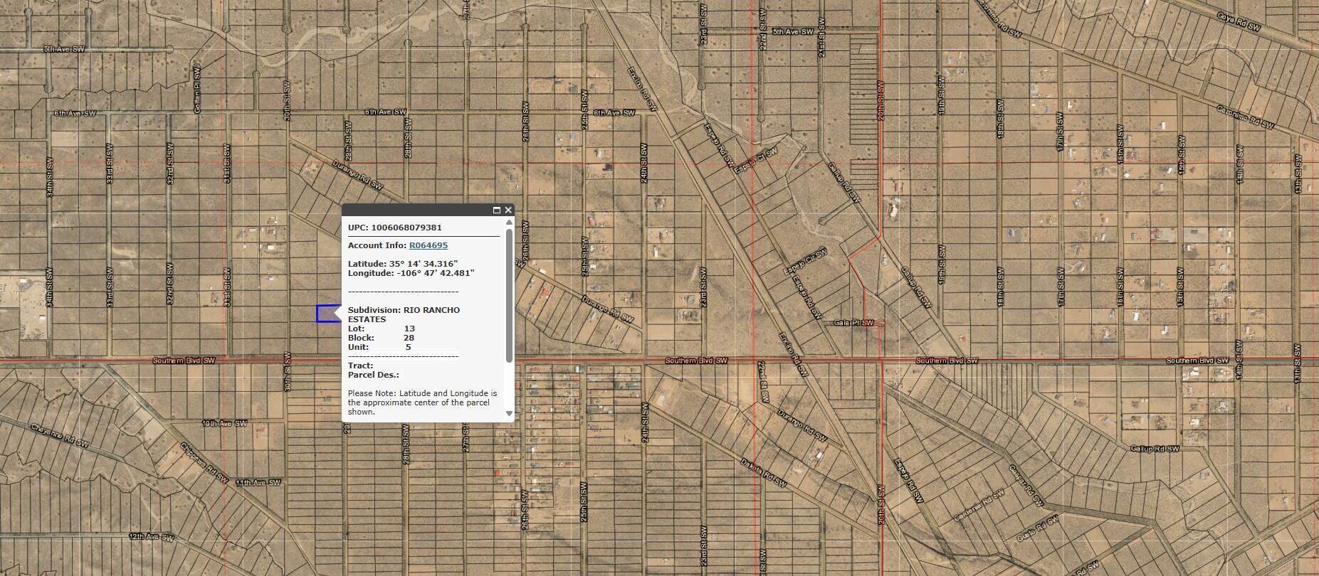  29th (U5 B28 L13) Road SW 5, Rio Rancho, NM 87124
