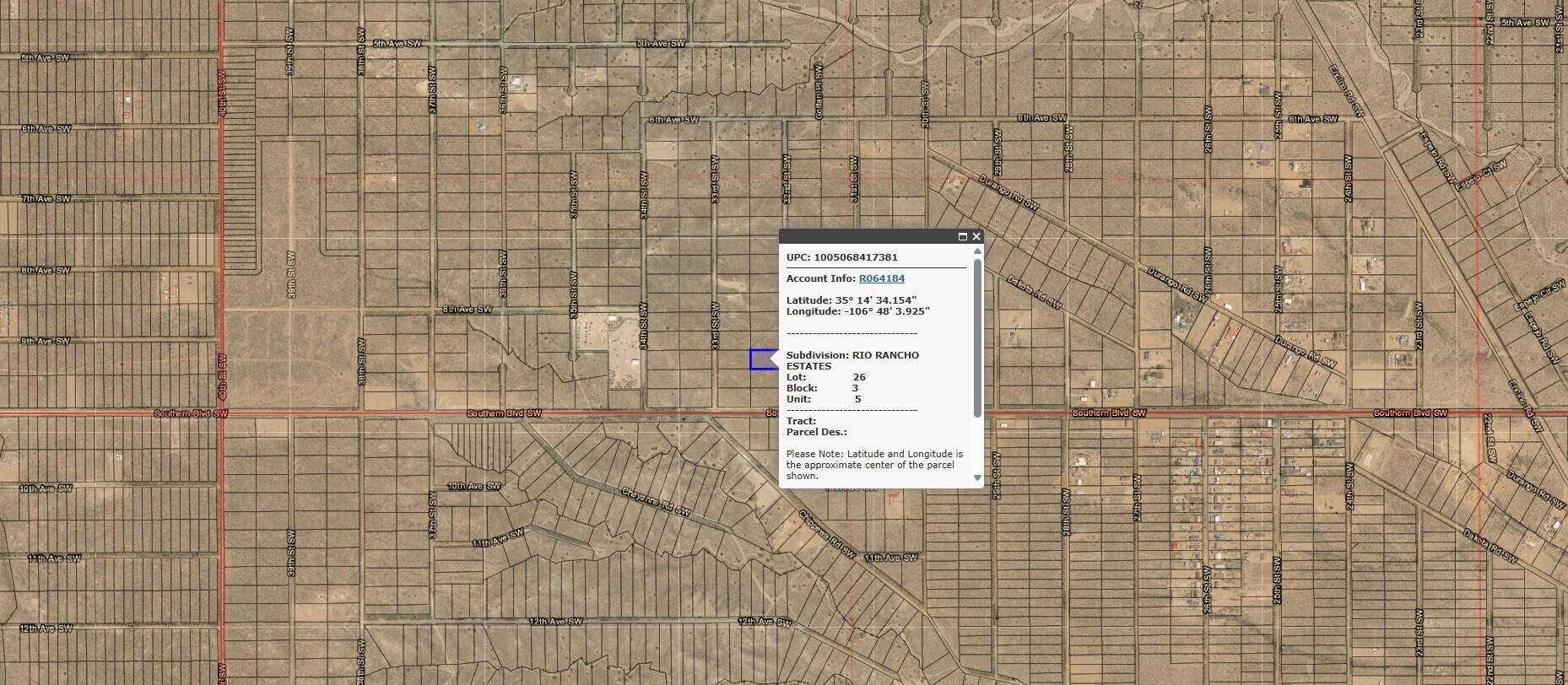  32nd (U5 B3 L26) Street SW 5, Rio Rancho, NM 87124