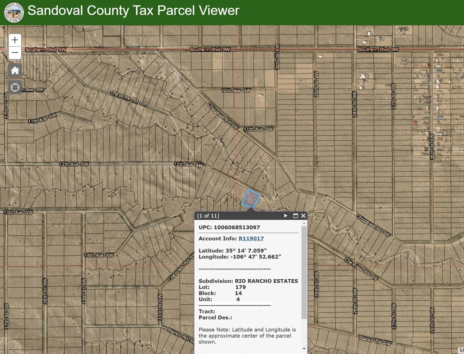  12th (U4 B14 L179) Avenue SW, Rio Rancho, NM 87124