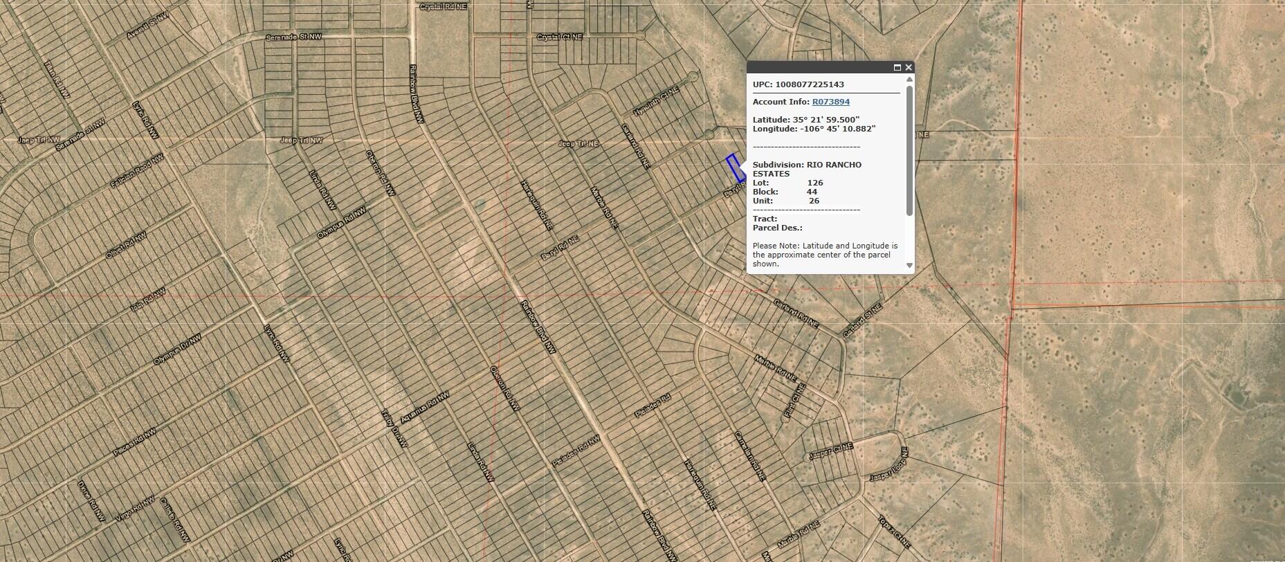  Beryl (U26 B44 L126) Road NE 26, Rio Rancho, NM 87144