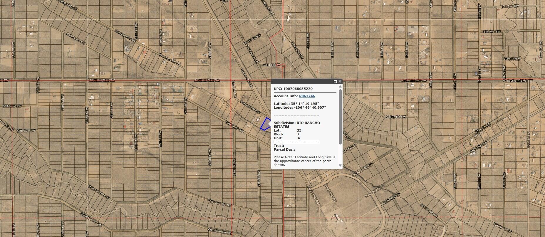 Durango (U4 B3 L33) Road SW 4, Rio Rancho, NM 87124