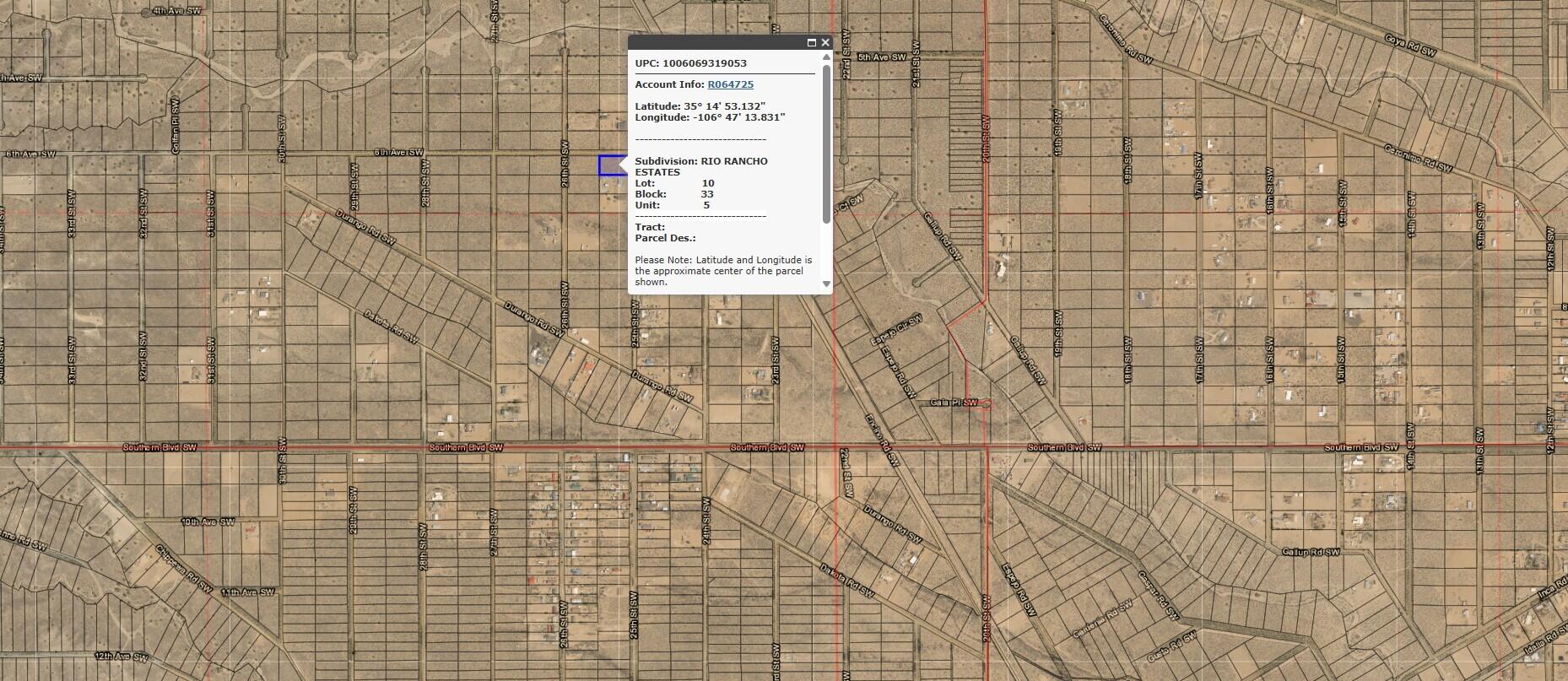  25th (U5 B33 L10) Street SW 5, Rio Rancho, NM 87124