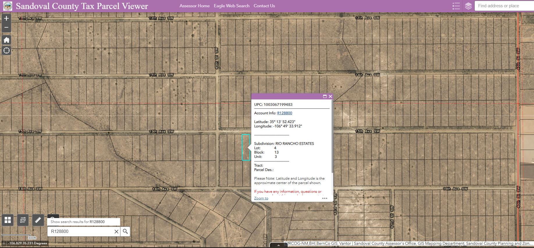  15th (U3 B13 L4) Avenue SW, Rio Rancho, NM 87124