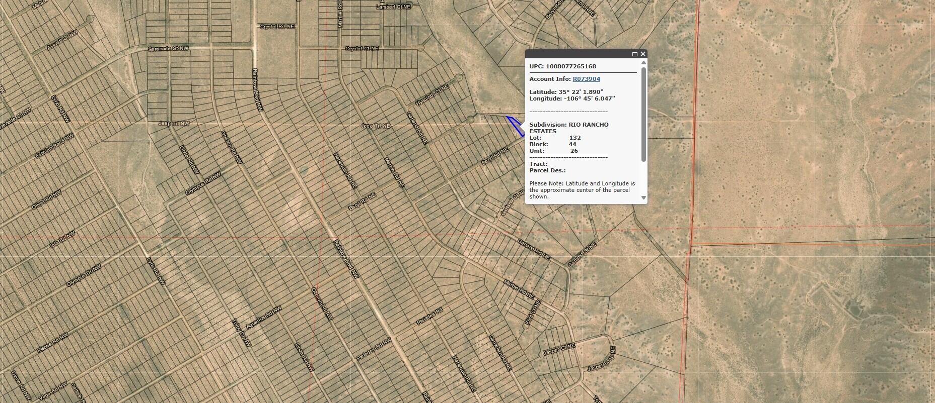  Beryl (U26 B44 L132) Road NE 26, Rio Rancho, NM 87124