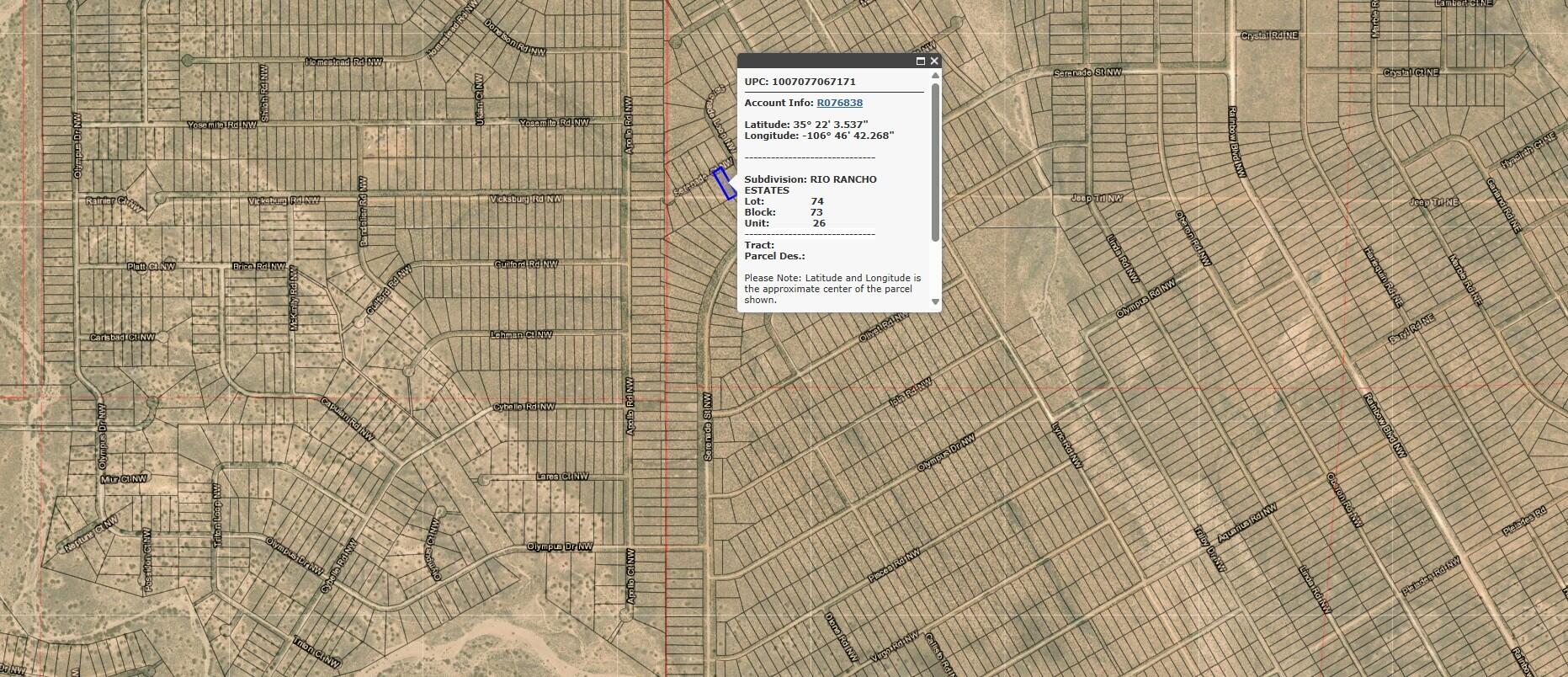  Ursula (U26 B73 L74) Court NW 26, Rio Rancho, NM 87144