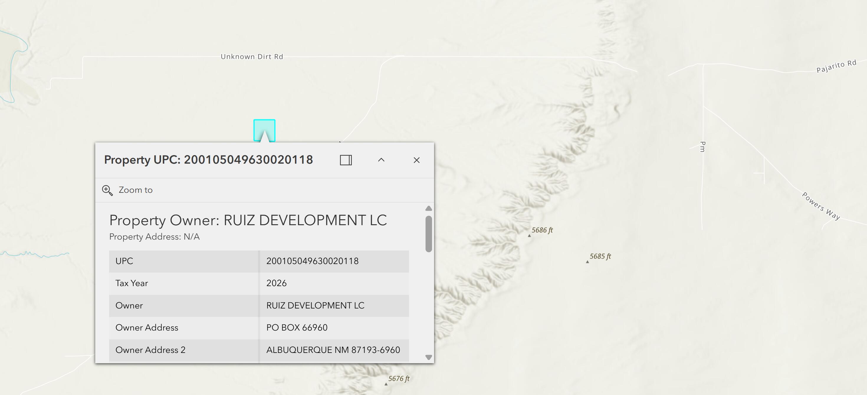 Photo 3 —  Pajarito Mesa 7 Lots 66 Acres