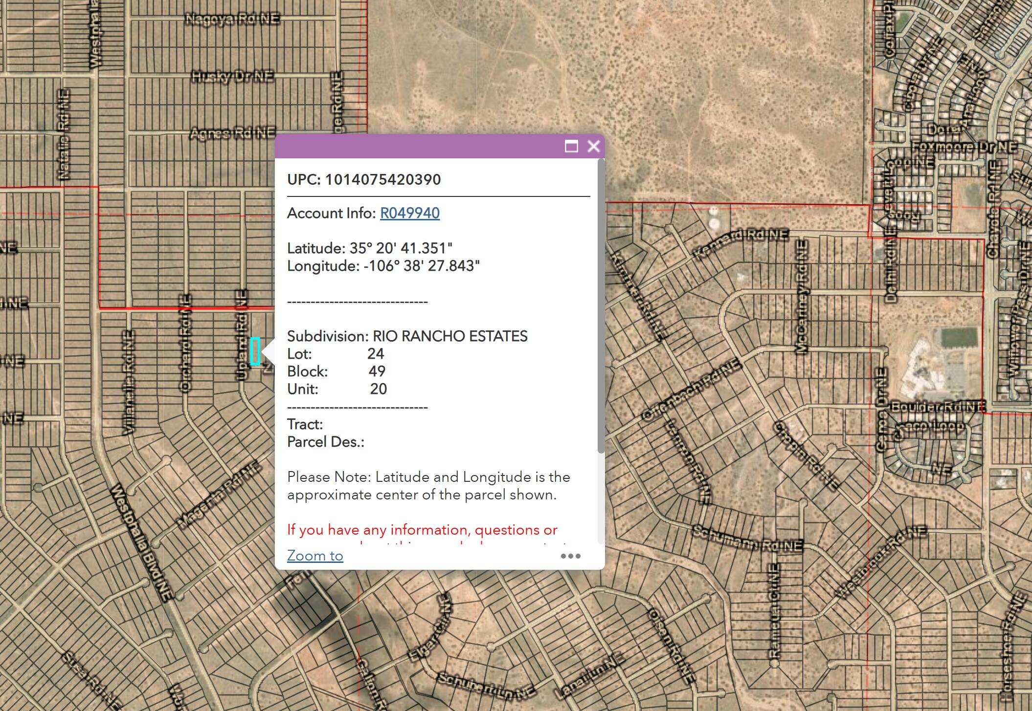  Unit 20 7 Lots +/- 4.27 AC, Rio Rancho, NM 87144