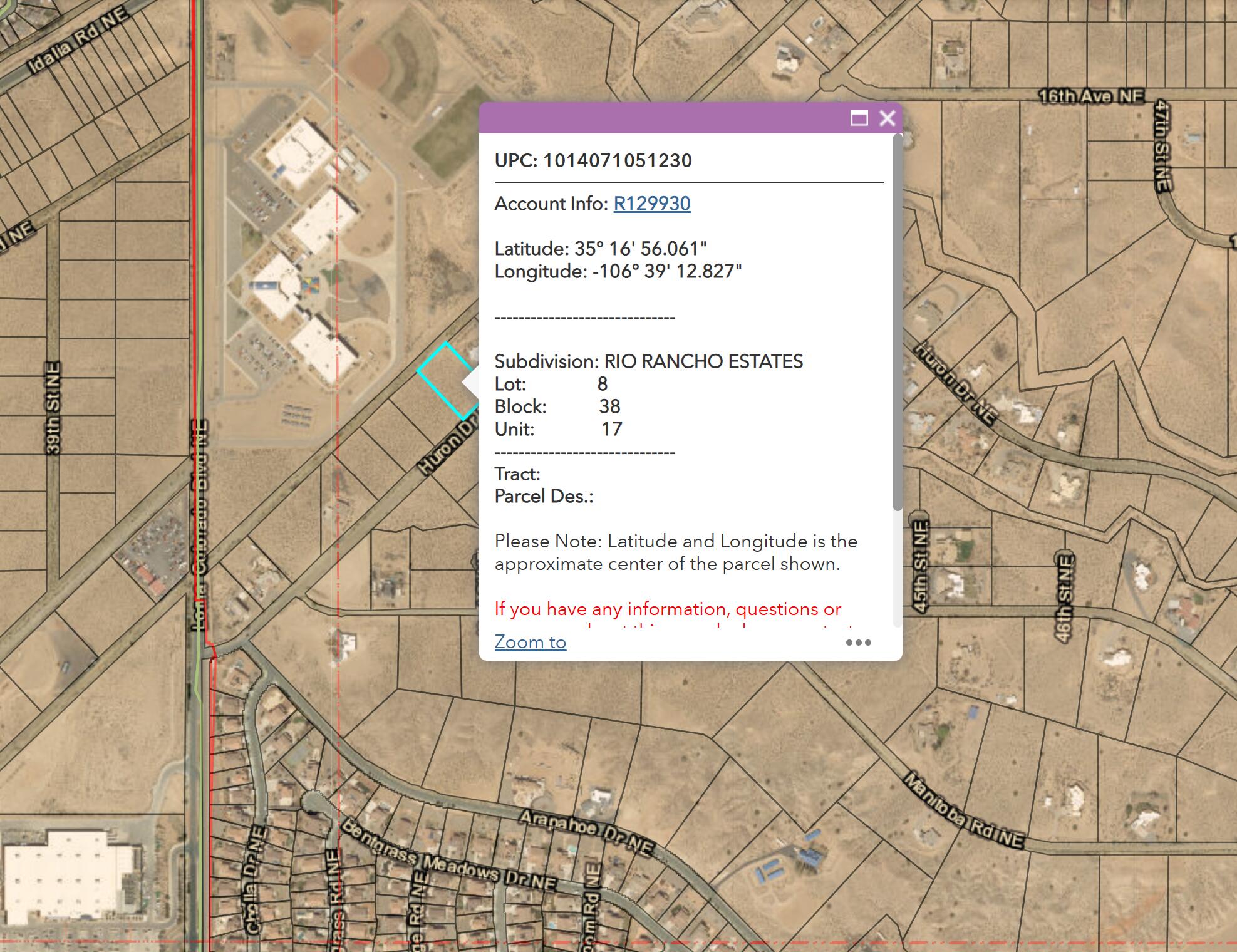 4201 Huron Dr NE - U17 B38 Lot 8, Rio Rancho, NM 87144
