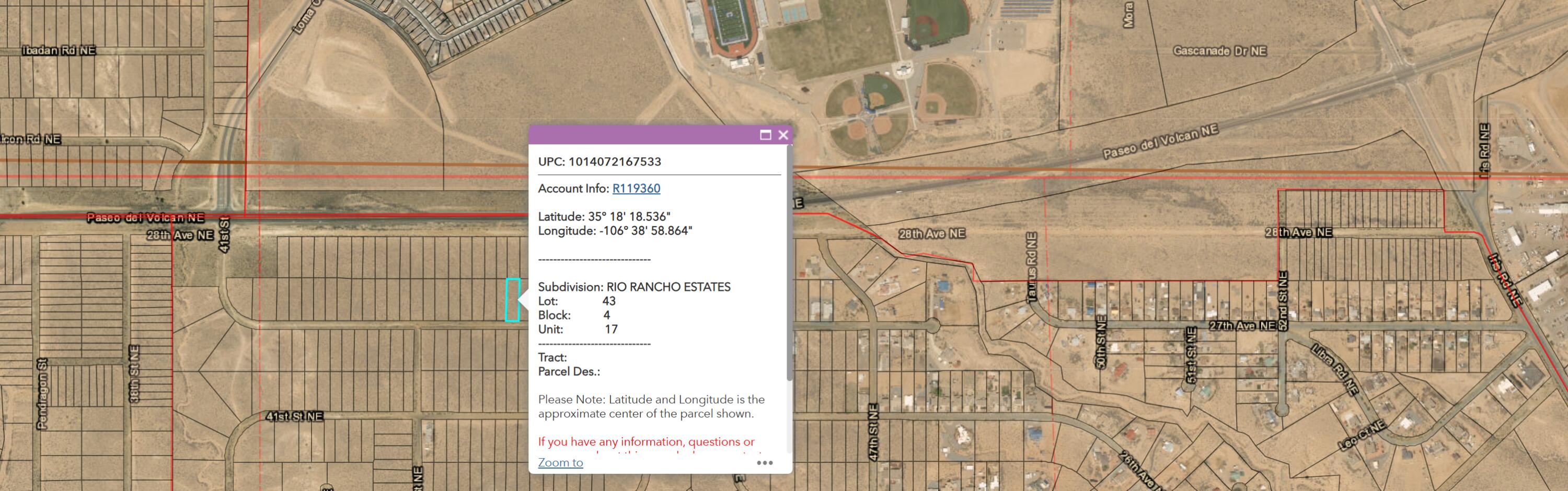  27th NE - U17 B4 L43 Avenue, Rio Rancho, NM 87144