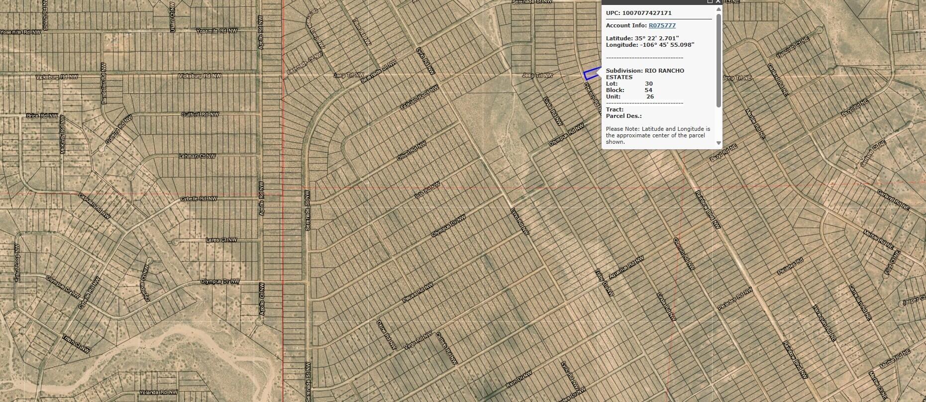  Oberon (U26 B54 L30) Road NW 26, Rio Rancho, NM 87144
