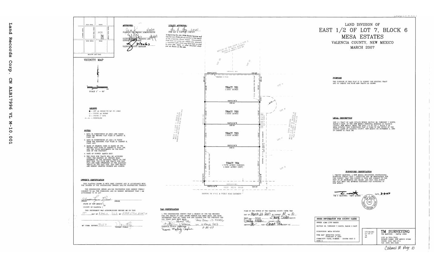 Photo 3 —  MESA ESTATES Lot: 7E1 Block: 6