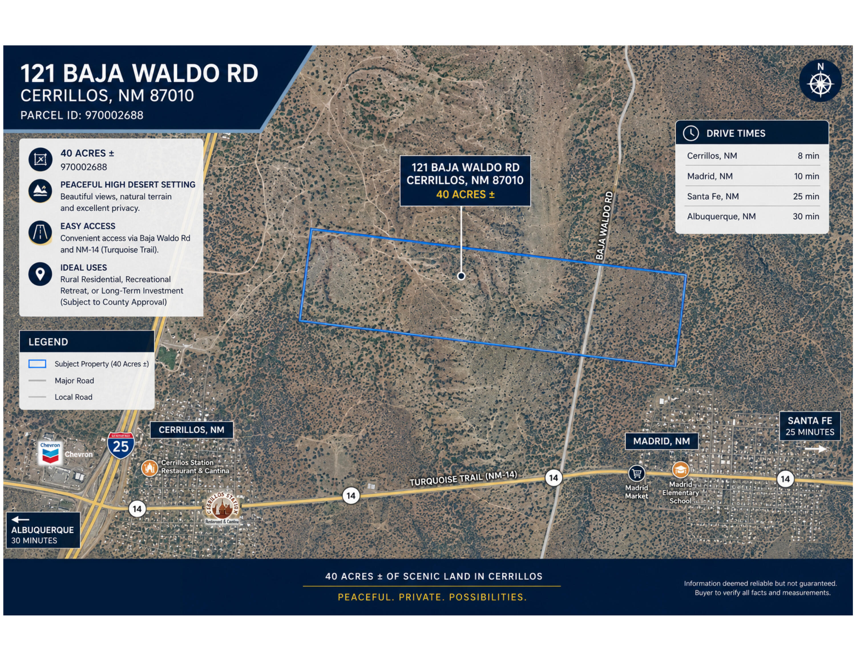 121 Baja Waldo Road, Cerrillos, NM 87010