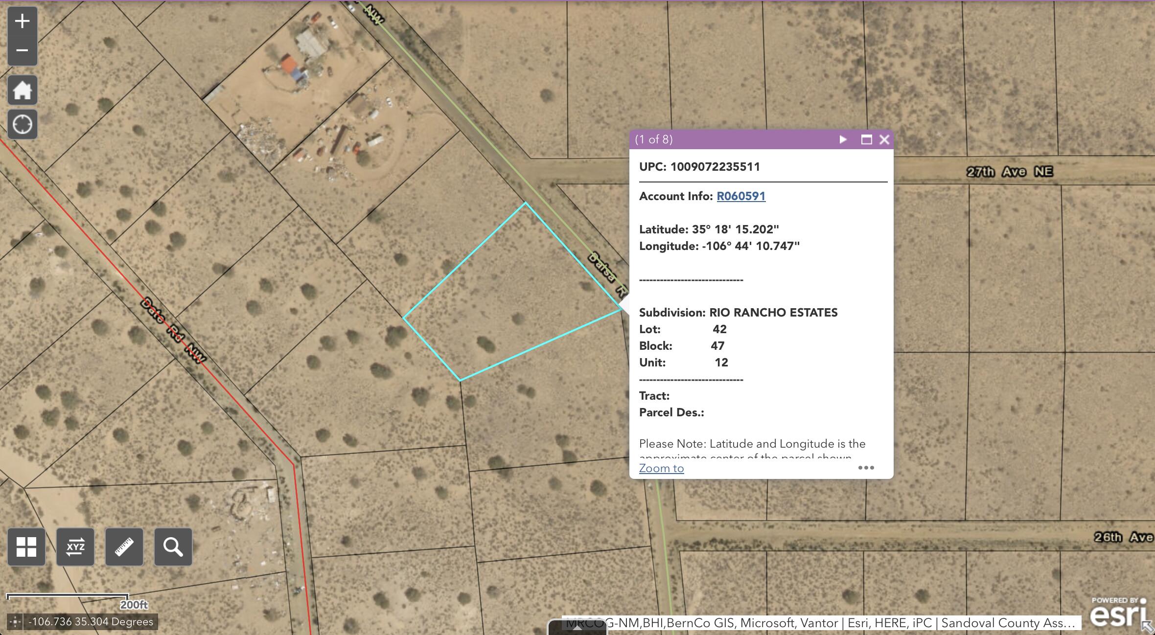  Sub Rio Rancho Estates Lot 42