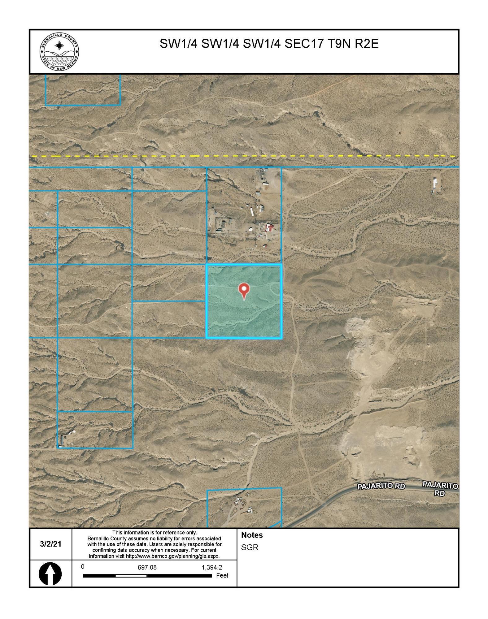Photo 7 —  Off Pajarito (T.K 2) Road SW