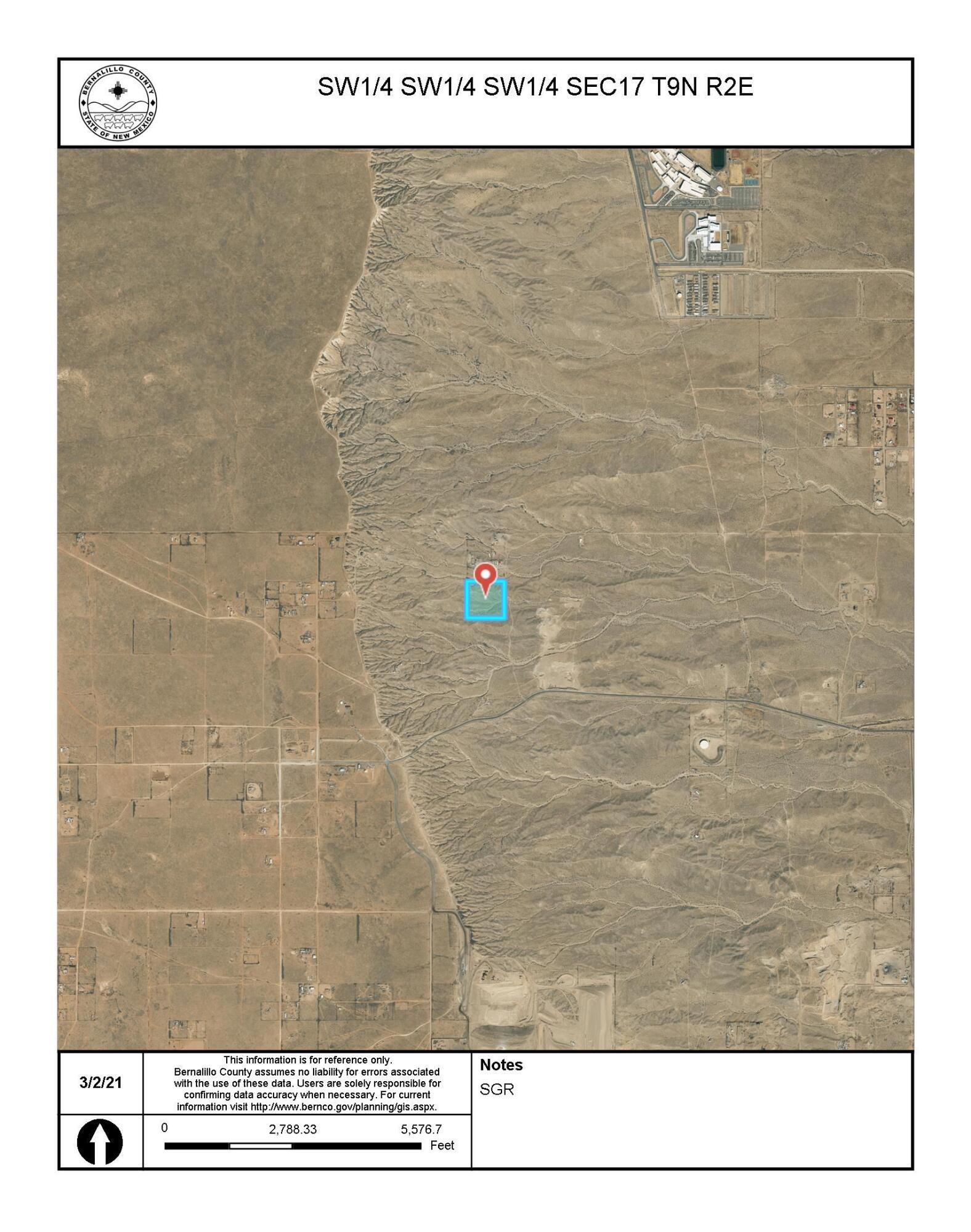 Photo 5 —  Off Pajarito (T.K 2) Road SW